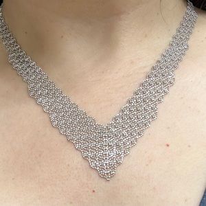 Sterling Silver Bib Necklace
